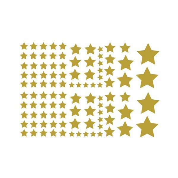 Zestaw 100 naklejek Ambiance Golden Stars-image-2