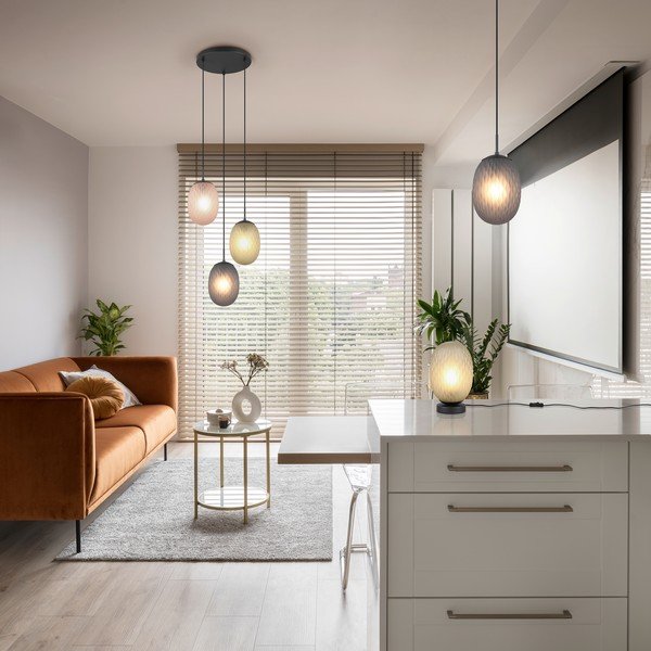 Zielona lampa stołowa ze szklanym kloszem (wysokość 28,5 cm) Facette – Trio-image-2