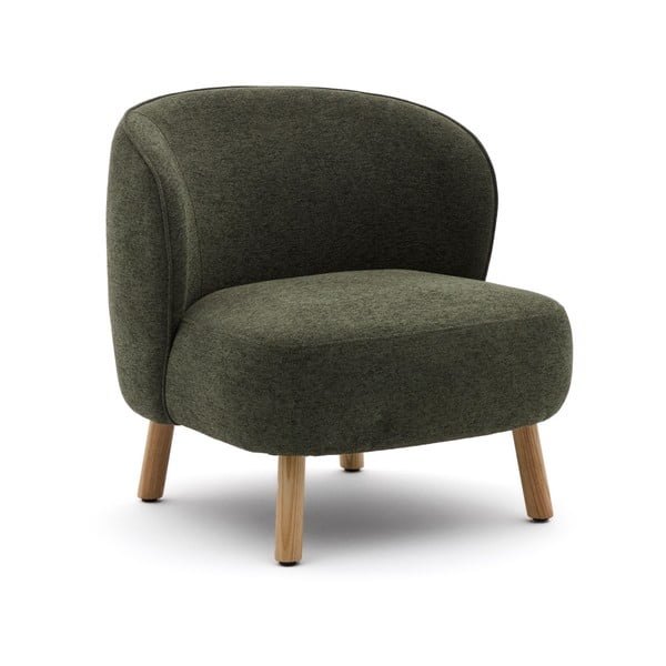 Zielony fotel z tkaniny szenilowej Ulit – Kave Home