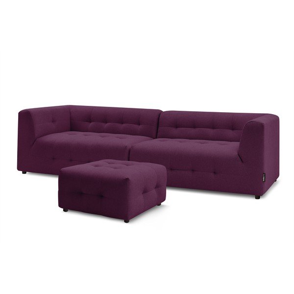 Ciemnofioletowa sofa 324 cm Kleber – Bobochic Paris-image-3