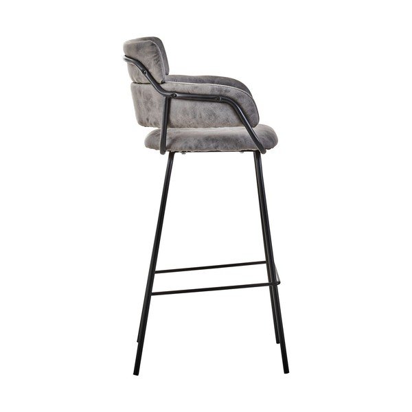 Czarny/szary tapicerowany hoker Tamzin – Premier Housewares-image-4
