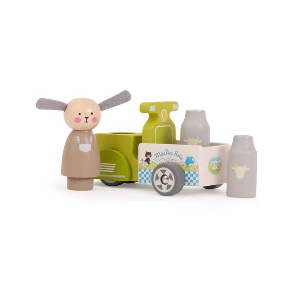 Drewniana zabawka Milk Delivery – Moulin Roty-image-2