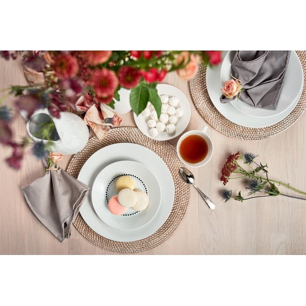 Biała rattanowa mata stołowa Tiseco Home Studio, ⌀ 36 cm-image-3