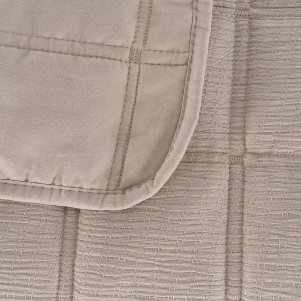 Beżowa narzuta pikowana 230x280 cm – Ixia-image-1