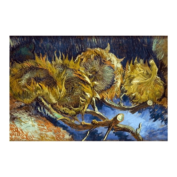 Reprodukcja obrazu Vincenta van Gogha - Four overblown sunflowers, 40x26 cm