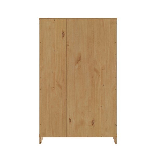 Regał z litego drewna sosnowego w jasnym naturalnym kolorze 74x118x35 cm Anita – Støraa-image-4