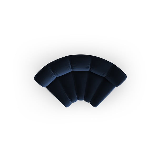 Niebieski aksamitny moduł sofy (strona zmienna) Lupine – Micadoni -image-2