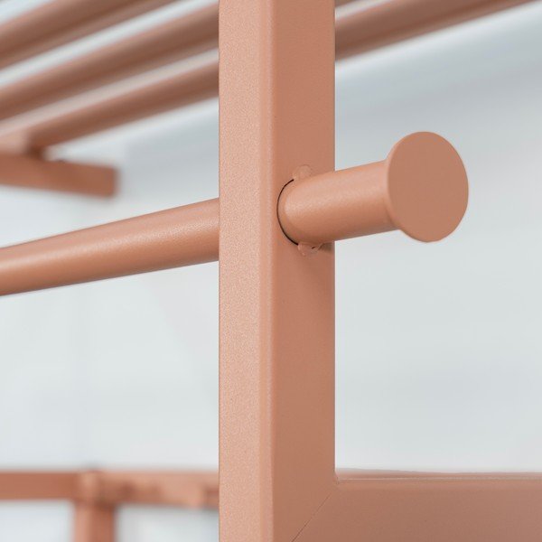 Łososiowy metalowy wieszak ścienny z półką 76 cm Rizzoli – Spinder Design-image-3