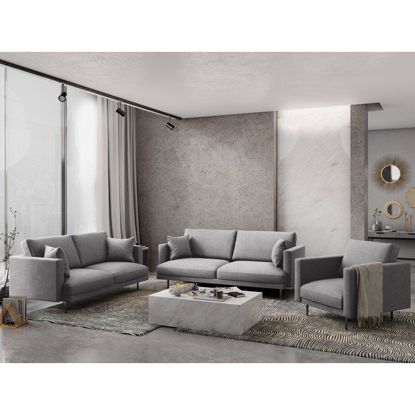 Jasnoszara sofa Milo Casa Piero-image-1