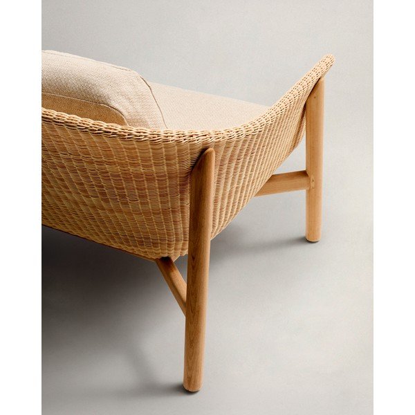 Beżowa/w naturalnym kolorze tapicerowana sofa ogrodowa Galea – Kave Home-image-3
