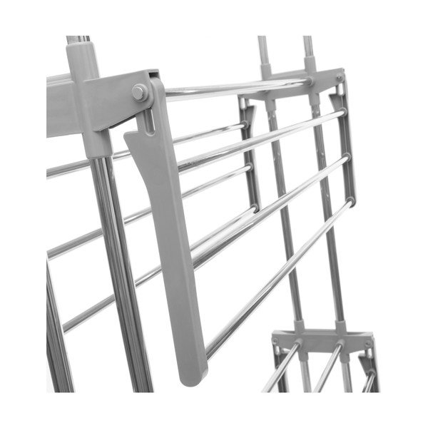 Szara składana suszarka do bielizny na kółkach InnovaGoods-image-3