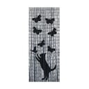 Czarno-szara bambusowa zasłona do drzwi  200x90 cm Cat and Butterfly – Maximex