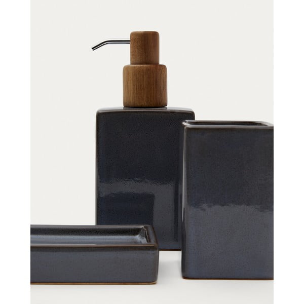 Ciemnoniebieska ceramiczna mydelniczka Silvet – Kave Home-image-1