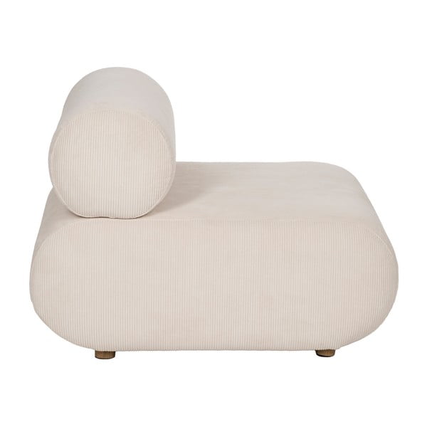 Kremowy sztruksowy fotel – Ixia-image-2