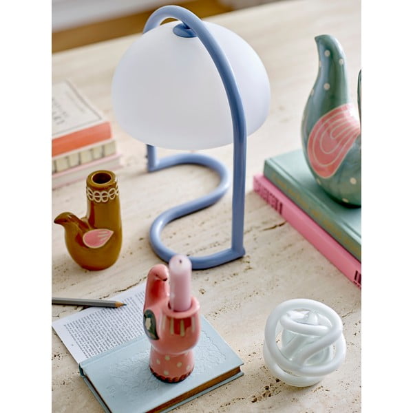 Niebieska lampa stołowa (wysokość 29,5 cm) Favour – Bloomingville-image-1