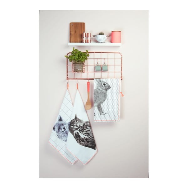 Wieszak ścienny w kolorze miedzi PT LIVING Open Grid-image-1