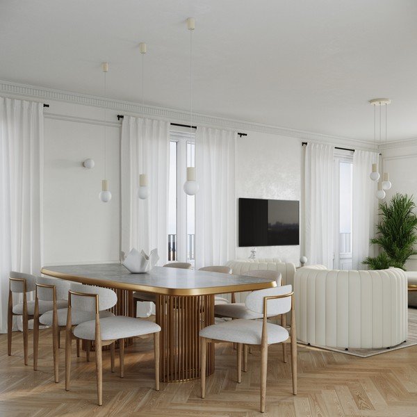 Kremowa lampa wisząca ze szklanym kloszem ø 12 cm Orbital – Sollux-image-2