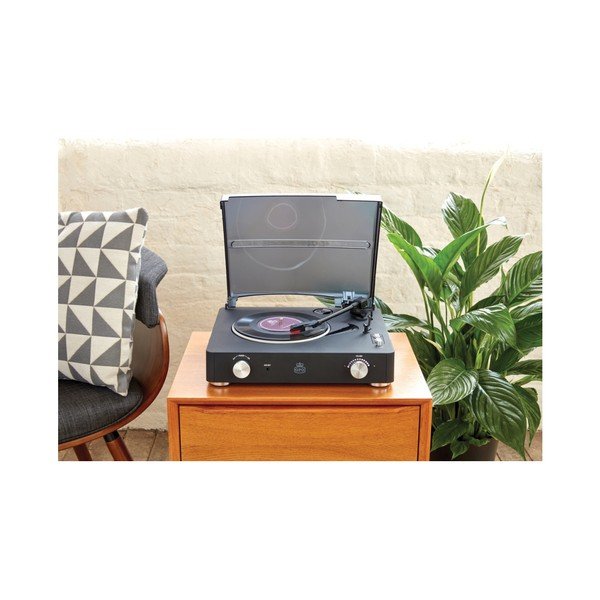 Czarny gramofon GPO Stylo II Black-image-1