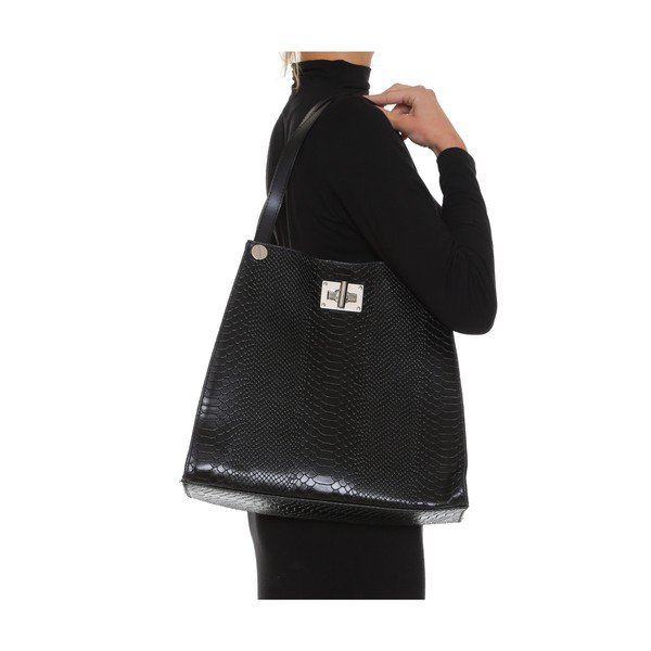 Skórzana torebka Anna Luchini 8038 Nero-image-4