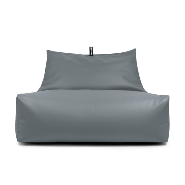 Szary worek do siedzenia z imitacji skóry Icy Sofa – So Soft?-image-1