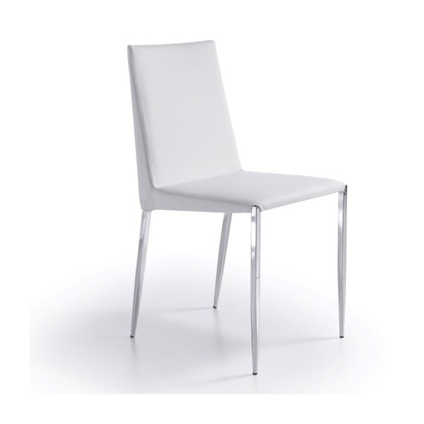 Białe krzesło Ángel Cerdá Lurdes