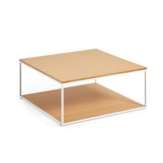 Stolik z blatem w dekorze dębu 80x80 cm Yona − Kave Home