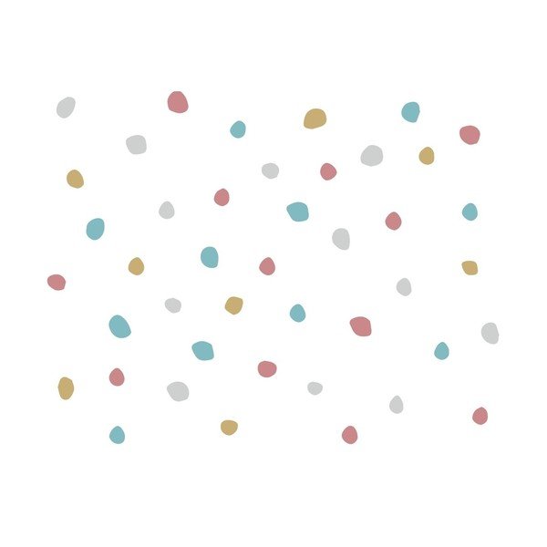 Dziecięce bawełniane prześcieradło BELLAMY Dots, 60x120 cm-image-1