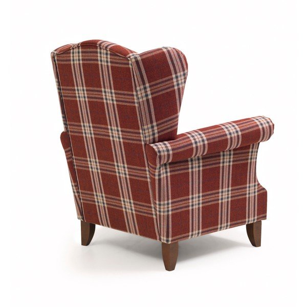 Czerwony fotel typu uszak Verita Velvet – Max Winzer-image-3