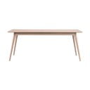 Rozkładany stół z blatem w dekorze dębu 190x90 cm Yumi – Rowico