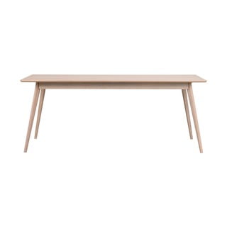 Rozkładany stół z blatem w dekorze dębu 190x90 cm Yumi – Rowico