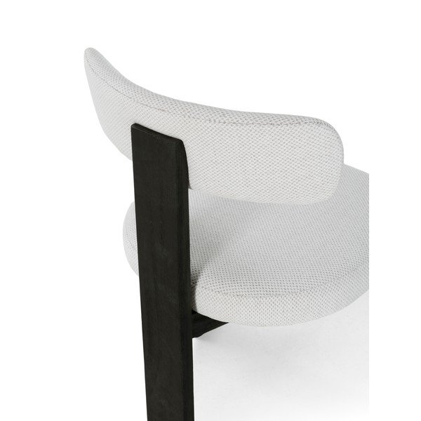 Czarne/jasnoszare tapicerowane krzesła zestaw 2 szt. Nadia – MOME-image-3