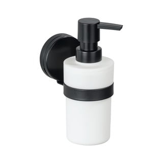 Czarno-biały ścienny dozownik do mydła Wenko Static-Loc® Plus