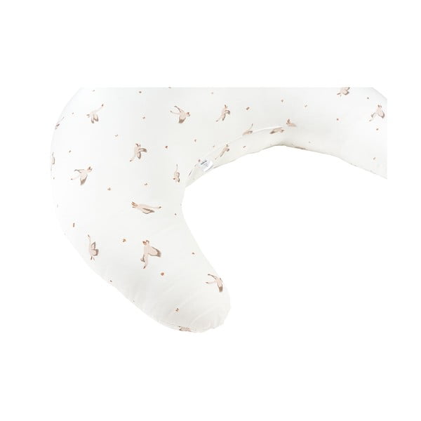 Biała poduszka do karmienia Goose – Malomi Kids-image-1