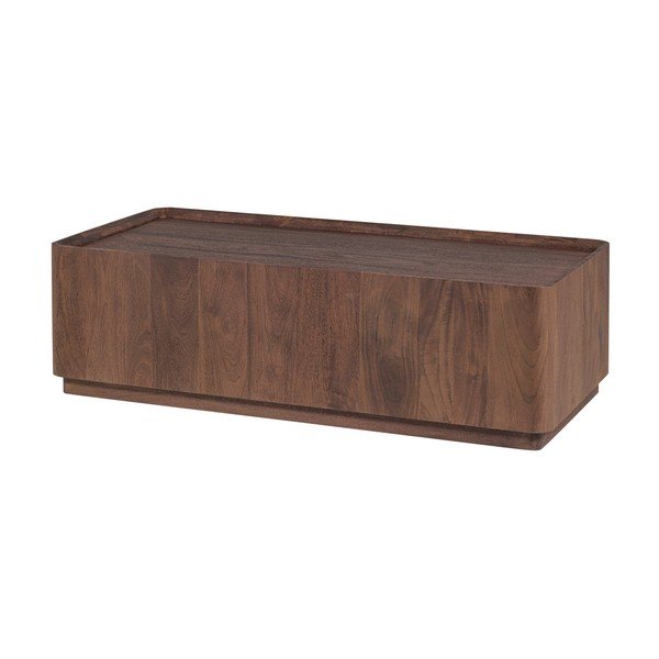 Stolik z litego drewna mango w naturalnym kolorze 60x130 cm Volu – WOOOD