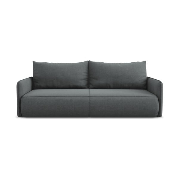 Szara rozkładana/ze schowkiem sofa 216 cm Nanea – Makamii