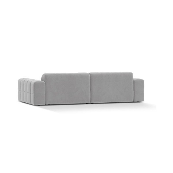 Jasnoszara aksamitna sofa 252 cm Chicago – Cosmopolitan Design-image-2