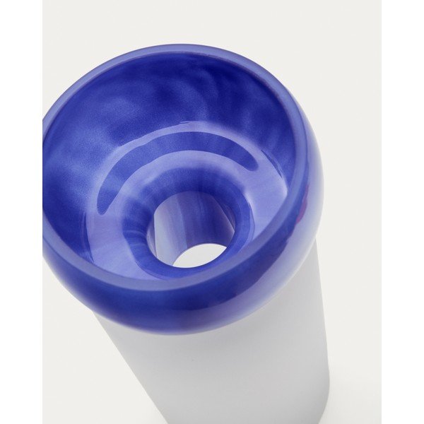 Niebieski szklany wazon (wysokość 30,5 cm) Kelse – Kave Home-image-1