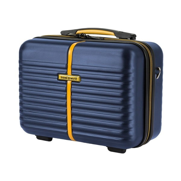 Niebieski kuferek kuferek podróżny Travel World, 17 l