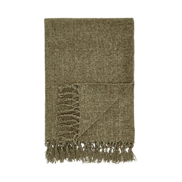 Koc z szenilu w kolorze khaki 130x170 cm Wilson – Catherine Lansfield