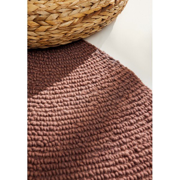Ceglasty wełniany okrągły dywan tkany ręcznie ø 150 cm Calmio – Hanse Home-image-4
