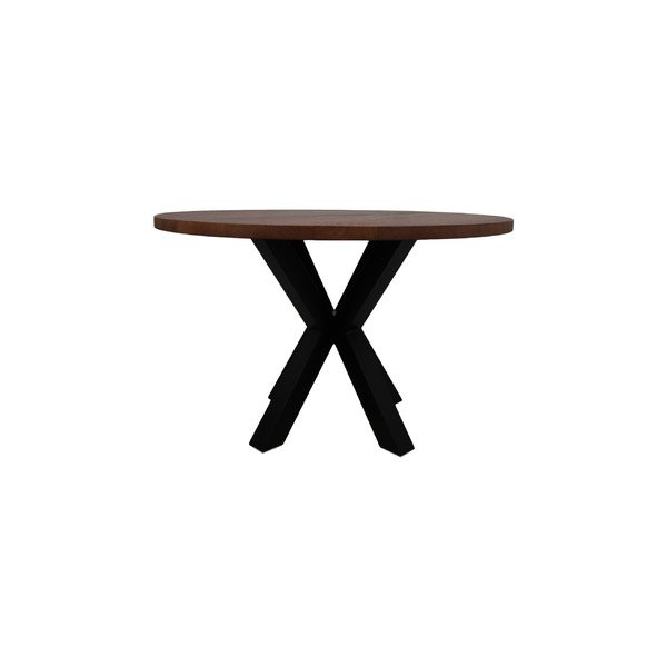 Okrągły stół z blatem z drewna mangowca HMS collection, ⌀ 120 cm-image-2