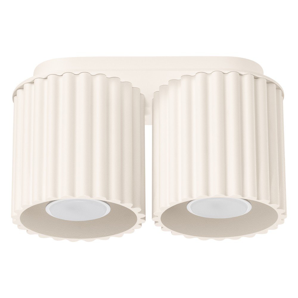 Beżowa metalowa lampa punktowa 10x21 cm Zora – Sollux