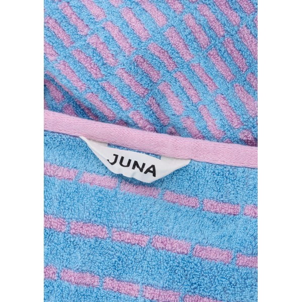Niebieski/różowy ręcznik kąpielowy z mieszanki bambusa frotte 70x140 cm Nuance – JUNA-image-2