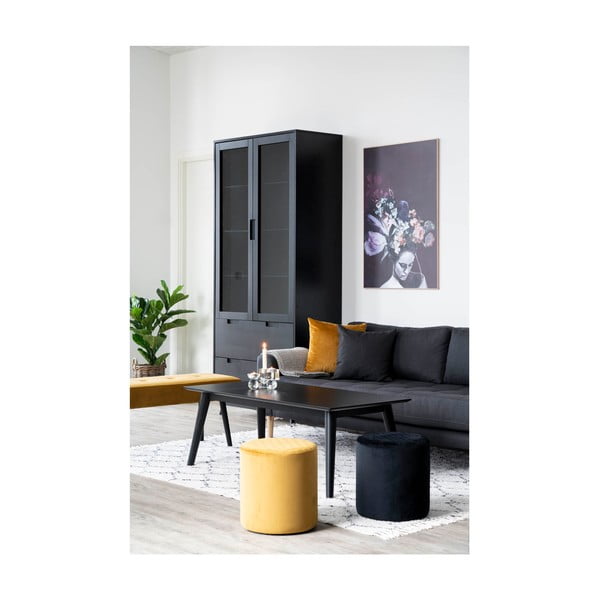 Czarny puf House Nordic Ejby, ø 34 cm-image-3