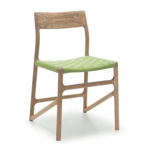 Krzesło Fawn White Pigment Gazzda, zielone