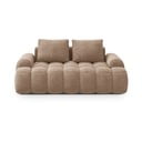 Jasnobrązowa aksamitna sofa 175 cm Linz – Cosmopolitan Design