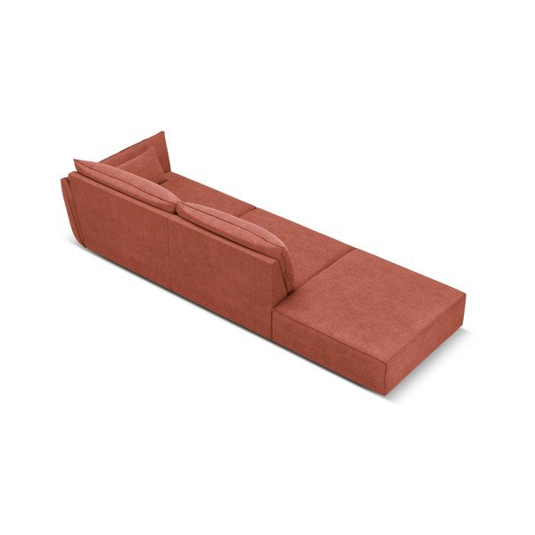 Czerwony szezlong (prawostronny) Vanda – Mazzini Sofas-image-3