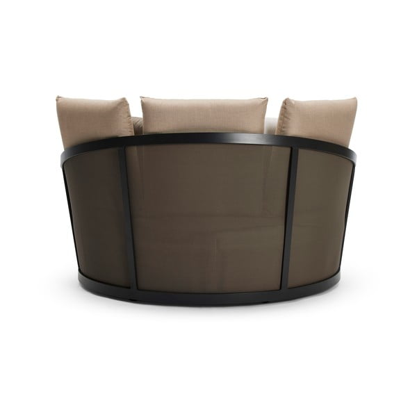 Beżowy tapicerowany leżak ogrodowy Cielo – Diphano-image-3