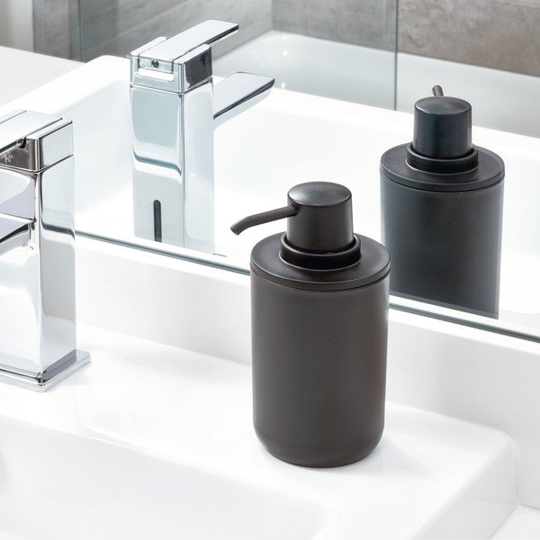 Czarny dozownik do mydła iDesign Cade, 335 ml-image-1