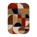 Wełniany dywan tkany ręcznie w kolorze terakoty 160x230 cm Mia Arch – Flair Rugs